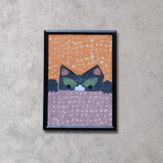 Grey Cat Art Frame